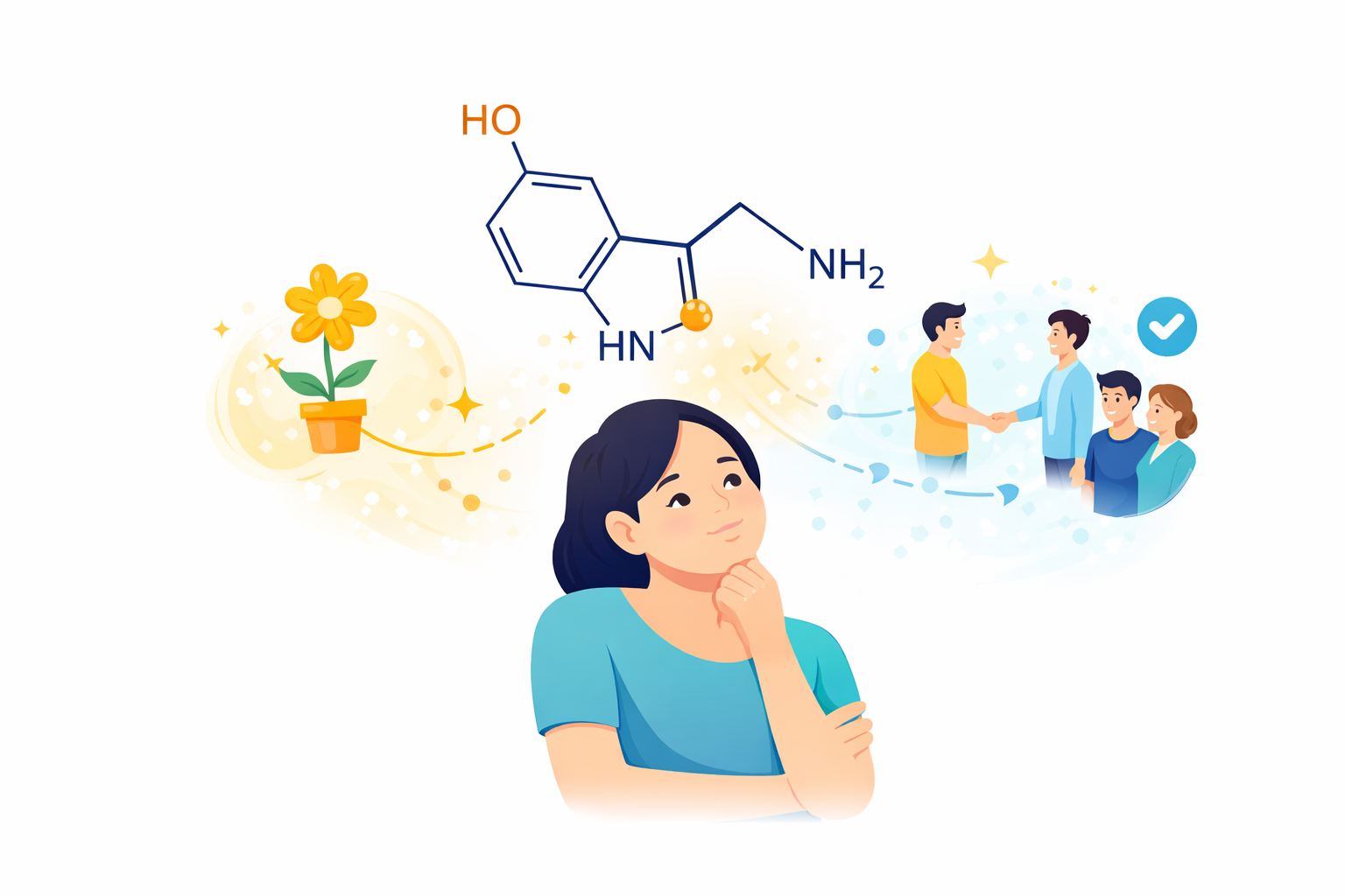 La sérotonine : stabilité émotionnelle, adaptation sociale et illusion du « bien-être »